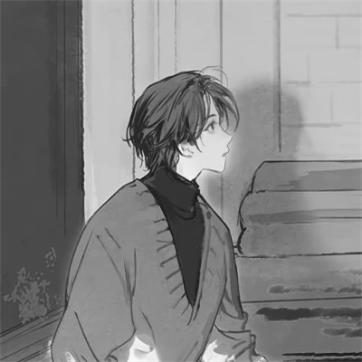 2025最近超火的黑白漫画头像男