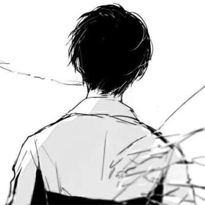 2025最近超火的黑白漫画头像男