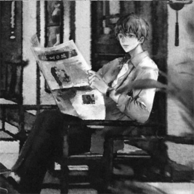 2025最近超火的黑白漫画头像男