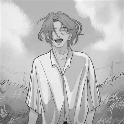 漫画头像男生唯美黑白