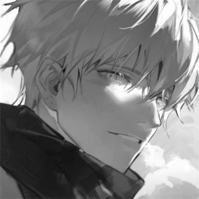 漫画头像男生唯美黑白