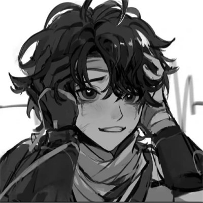 漫画头像男生唯美黑白