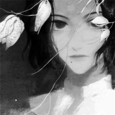 漫画头像男生唯美黑白