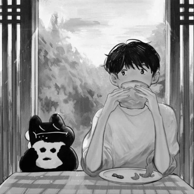 漫画头像男生唯美黑白