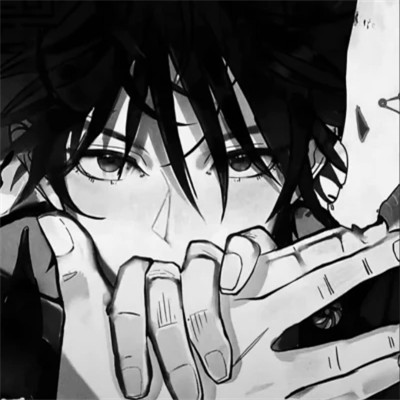 漫画头像男生唯美黑白