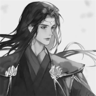 动漫头像男高清黑白