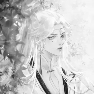动漫头像男高清黑白