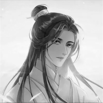 动漫头像男高清黑白