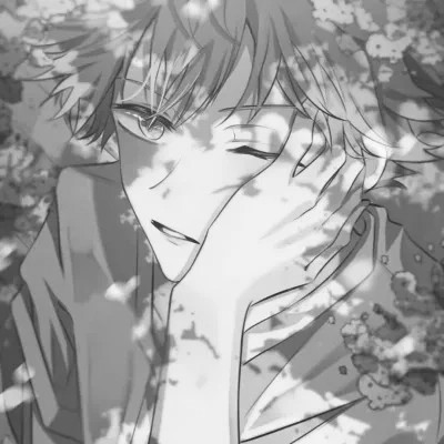 黑白漫画图片男生冷酷高清