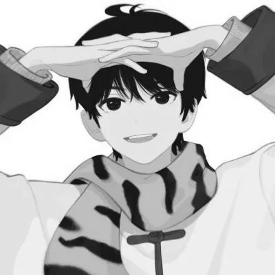 黑白漫画图片男生冷酷高清
