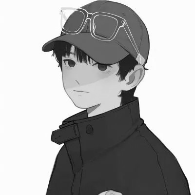 黑白漫画图片男生冷酷高清