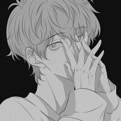 黑白漫画图片男生冷酷高清
