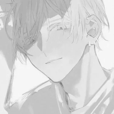 黑白漫画图片男生冷酷高清