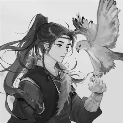 黑白漫画图片男生冷酷高清