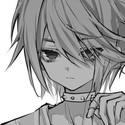 黑白漫画图片男生冷酷高清