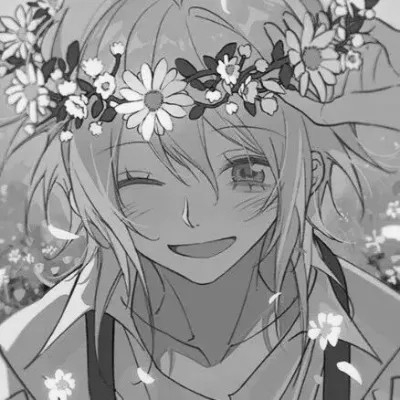 男生漫画黑白头像图片