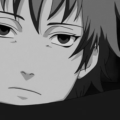 男生漫画黑白头像图片