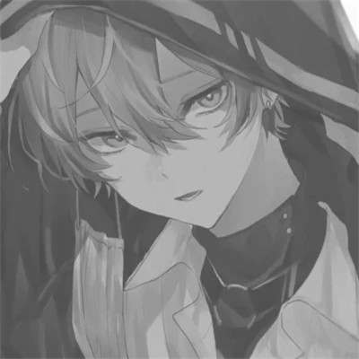 优质高清的黑白系动漫男头