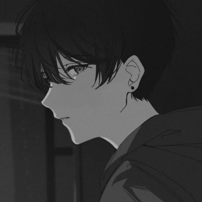 优质高清的黑白系动漫男头