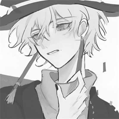 优质高清的黑白系动漫男头