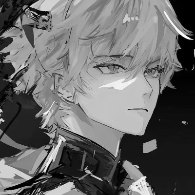 优质高清的黑白系动漫男头