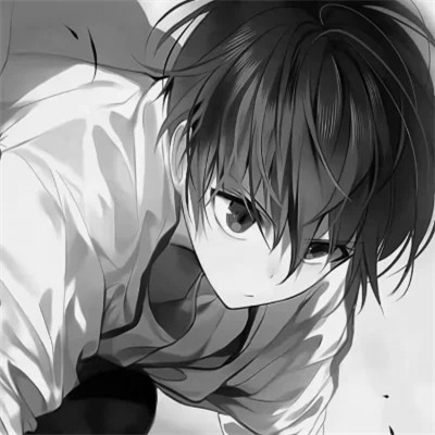 优质高清的黑白系动漫男头