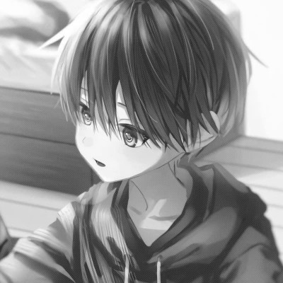 优质高清的黑白系动漫男头