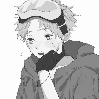 优质高清的黑白系动漫男头