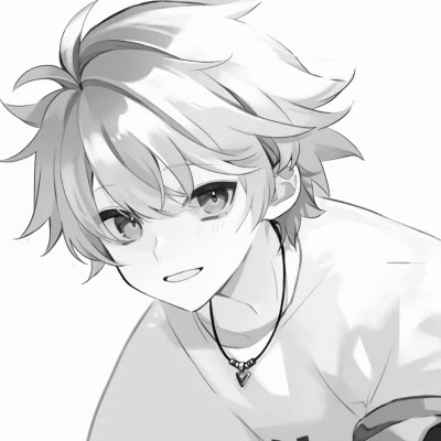 优质高清的黑白系动漫男头