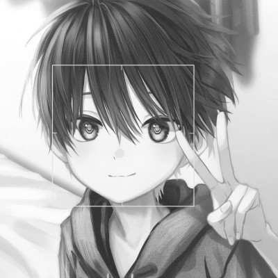 优质高清的黑白系动漫男头
