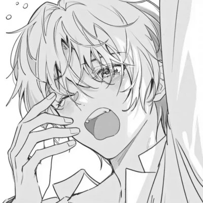 动漫男头像黑白系列图片