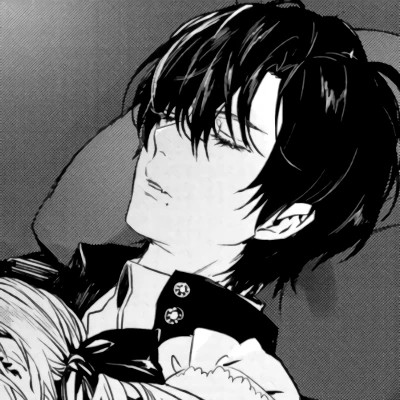 黑白动漫男生头像高清