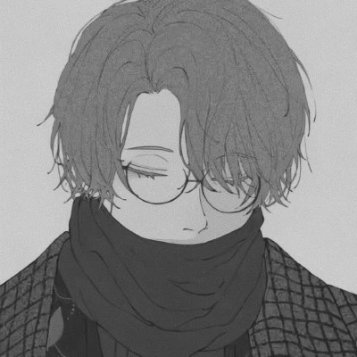 黑白动漫男生头像高清