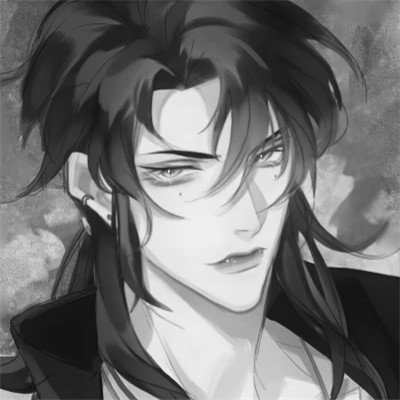 黑白动漫男生头像高清