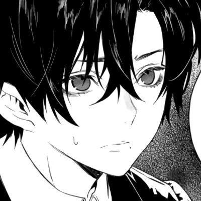 黑白动漫男生头像高清
