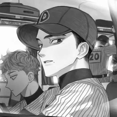 黑白动漫男生头像高清