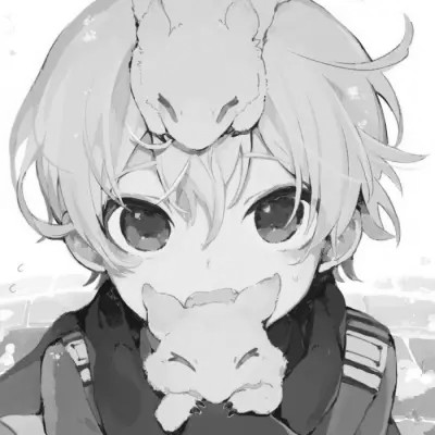 黑白动漫男生头像高清