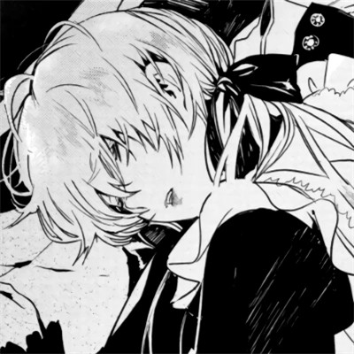 黑白动漫男生头像高清