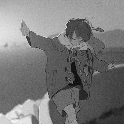 黑白动漫男生头像高清
