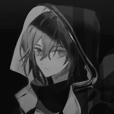 黑白动漫男生头像高清