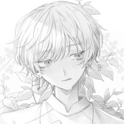 黑白动漫男生头像高清