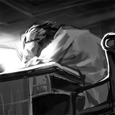 动漫黑白头像男