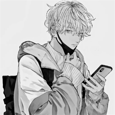 动漫黑白头像男