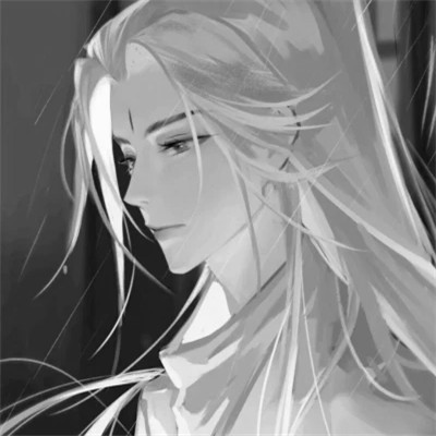 头像动漫男高清高质量黑白