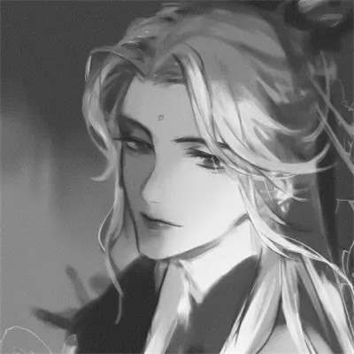 头像动漫男高清高质量黑白