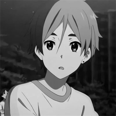 头像动漫男高清高质量黑白