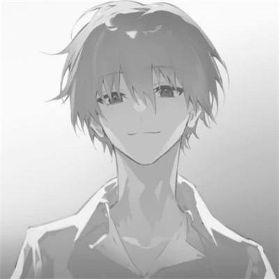 头像动漫男高清高质量黑白