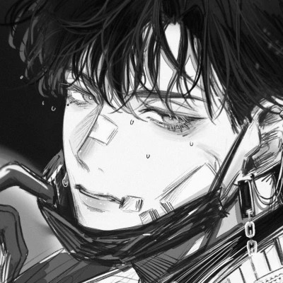 头像动漫男高清高质量黑白