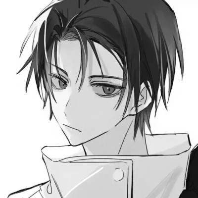 头像动漫男高清高质量黑白
