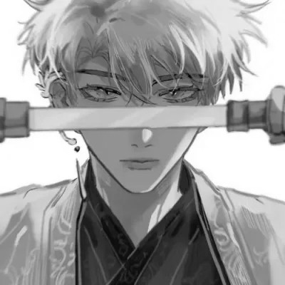头像动漫男高清高质量黑白